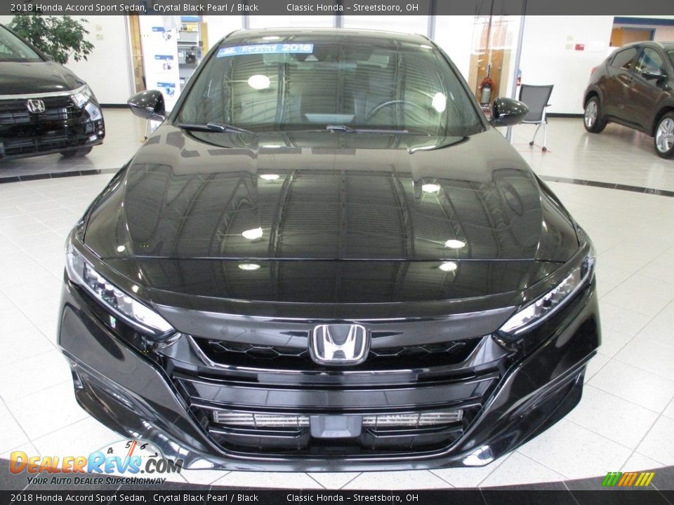 2018 Honda Accord Sport Sedan Crystal Black Pearl / Black Photo #2