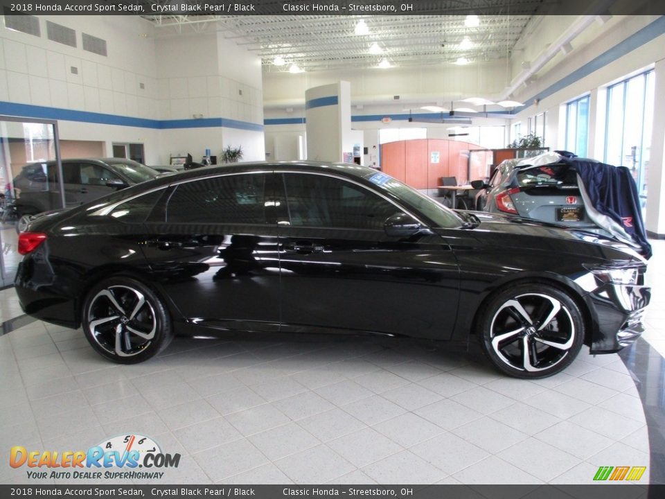 2018 Honda Accord Sport Sedan Crystal Black Pearl / Black Photo #4