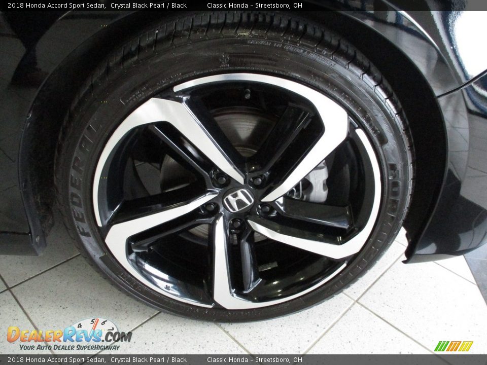 2018 Honda Accord Sport Sedan Crystal Black Pearl / Black Photo #5