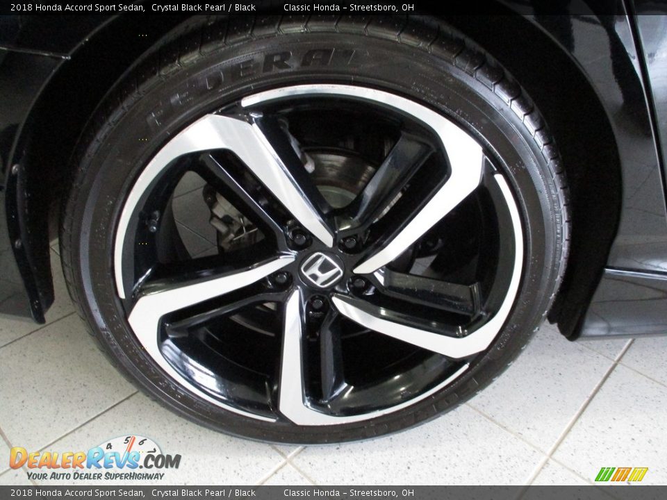 2018 Honda Accord Sport Sedan Crystal Black Pearl / Black Photo #6