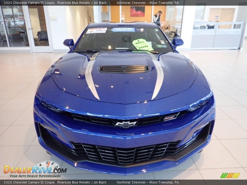 2020 Chevrolet Camaro SS Coupe Riverside Blue Metallic / Jet Black Photo #16