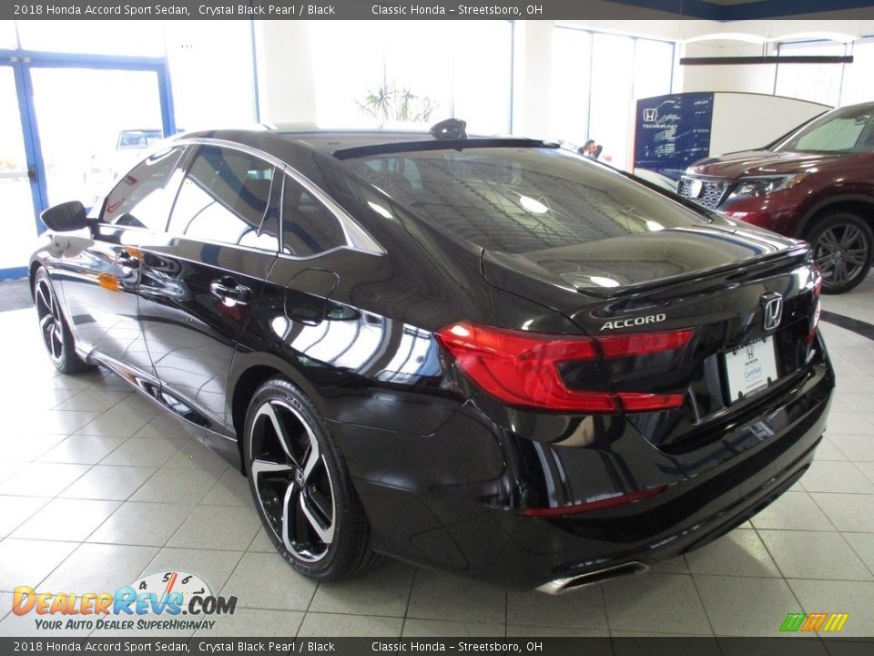 2018 Honda Accord Sport Sedan Crystal Black Pearl / Black Photo #9