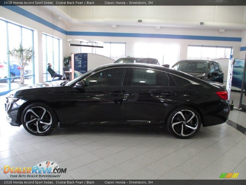 2018 Honda Accord Sport Sedan Crystal Black Pearl / Black Photo #10