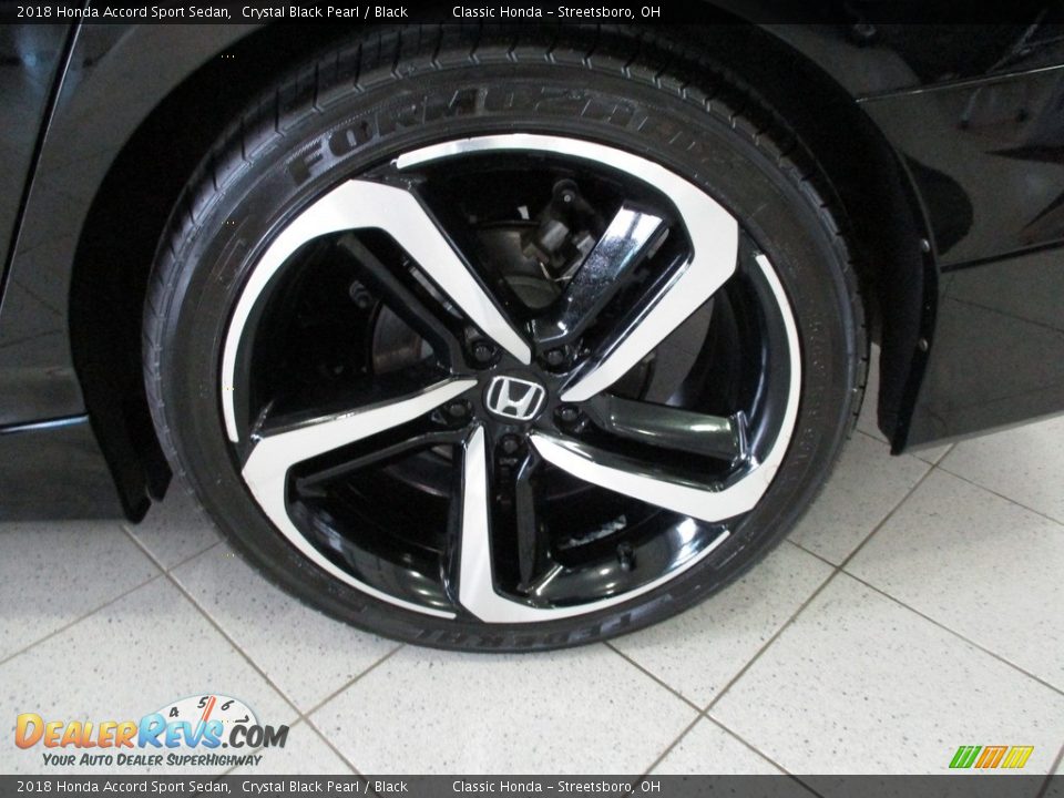 2018 Honda Accord Sport Sedan Crystal Black Pearl / Black Photo #11