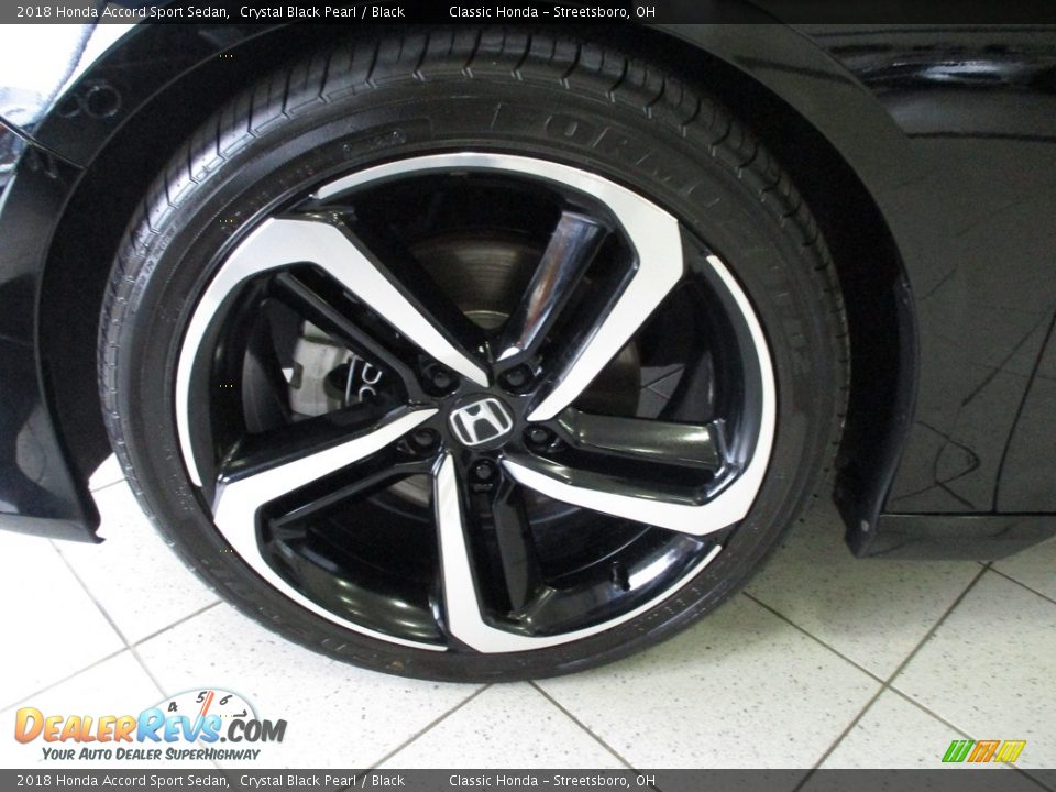 2018 Honda Accord Sport Sedan Crystal Black Pearl / Black Photo #12