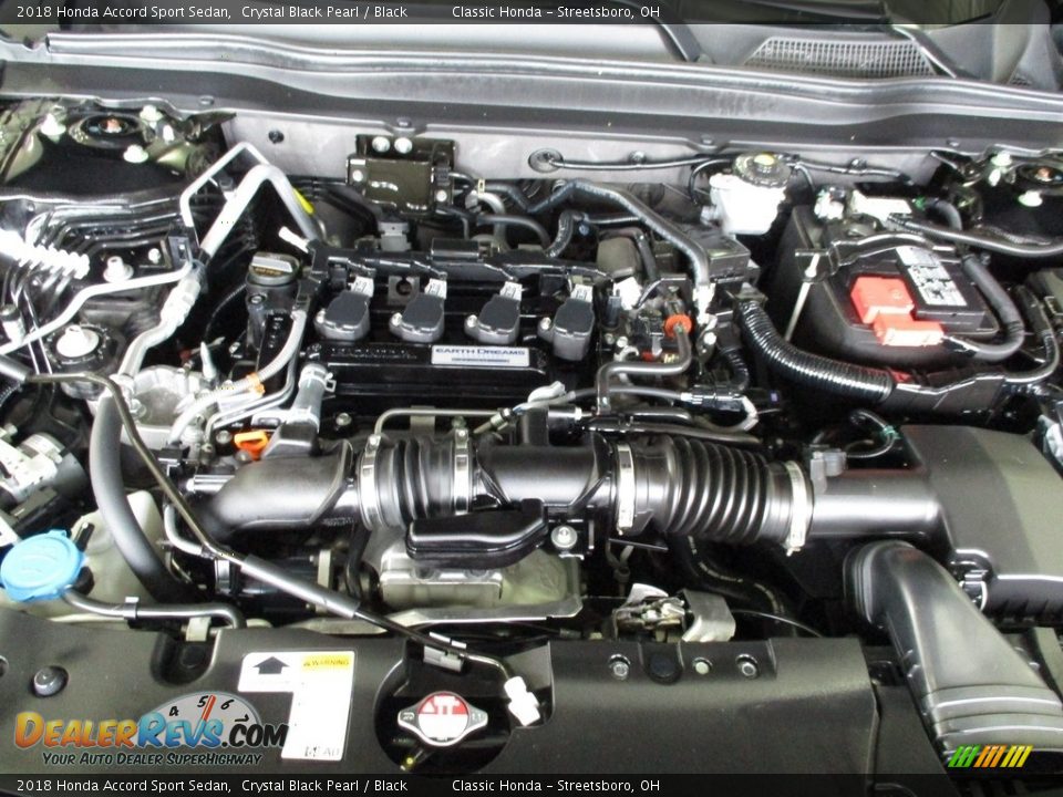 2018 Honda Accord Sport Sedan Crystal Black Pearl / Black Photo #13
