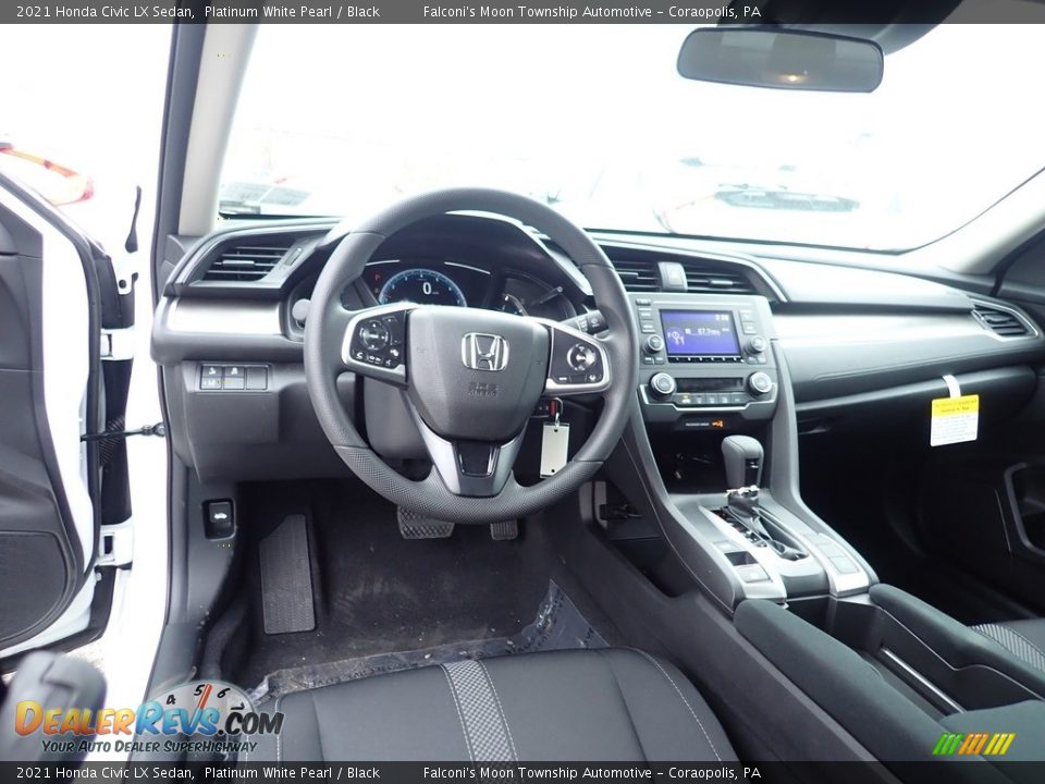 2021 Honda Civic LX Sedan Platinum White Pearl / Black Photo #10
