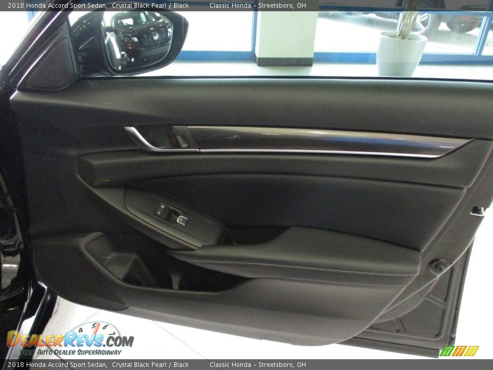 2018 Honda Accord Sport Sedan Crystal Black Pearl / Black Photo #14
