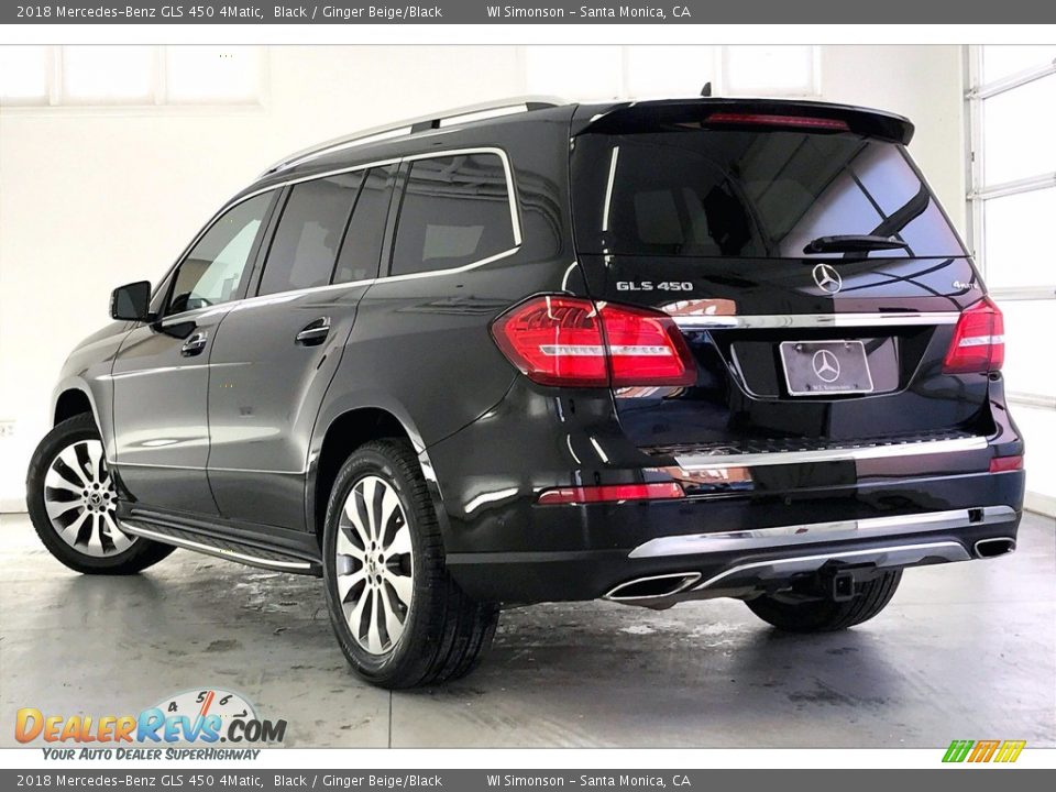 2018 Mercedes-Benz GLS 450 4Matic Black / Ginger Beige/Black Photo #10