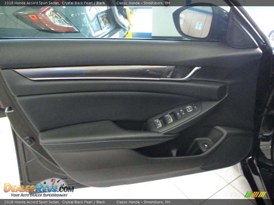 2018 Honda Accord Sport Sedan Crystal Black Pearl / Black Photo #25