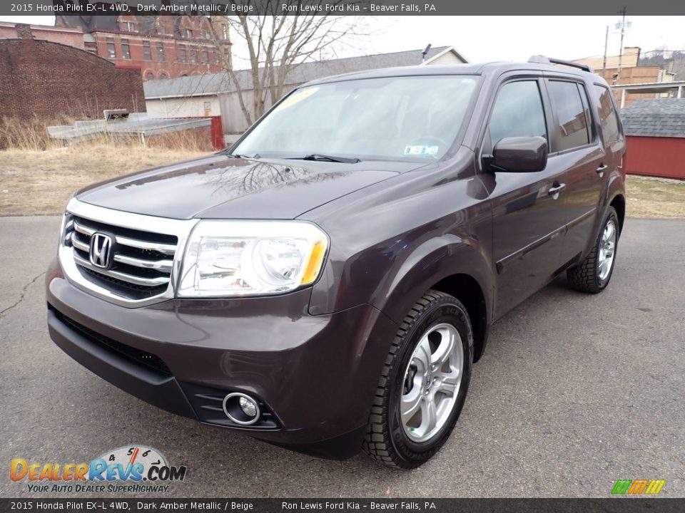 Front 3/4 View of 2015 Honda Pilot EX-L 4WD Photo #5