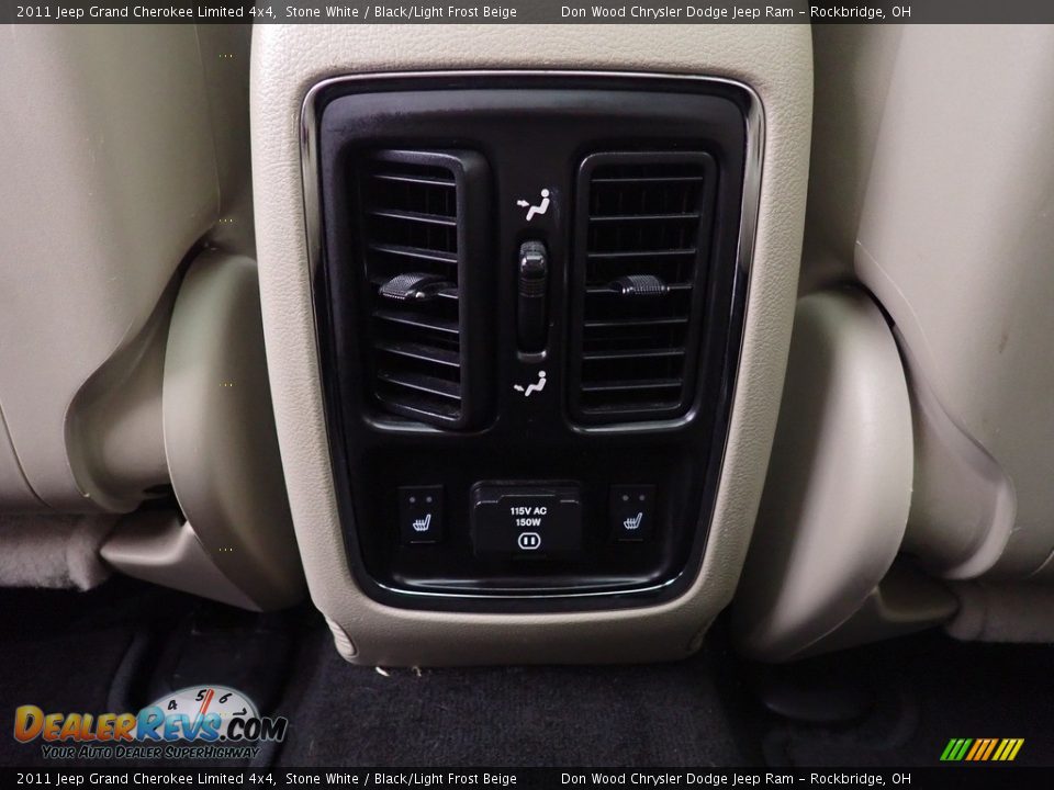 2011 Jeep Grand Cherokee Limited 4x4 Stone White / Black/Light Frost Beige Photo #30