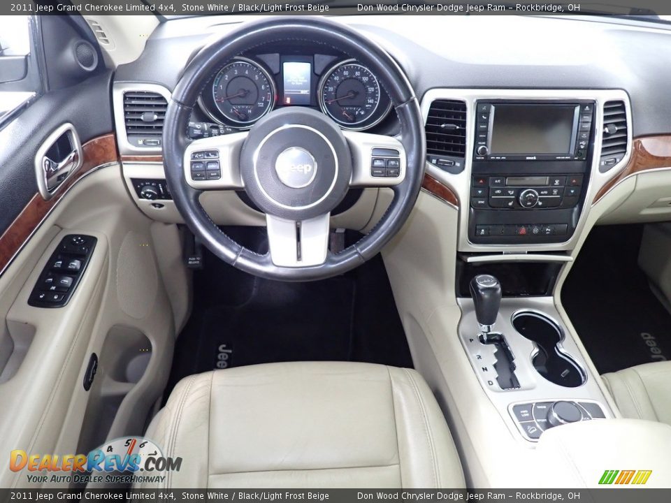 2011 Jeep Grand Cherokee Limited 4x4 Stone White / Black/Light Frost Beige Photo #31