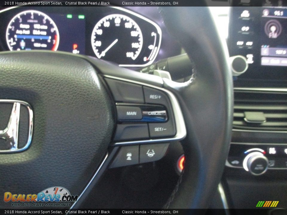 2018 Honda Accord Sport Sedan Crystal Black Pearl / Black Photo #31