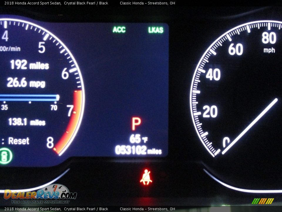 2018 Honda Accord Sport Sedan Crystal Black Pearl / Black Photo #32