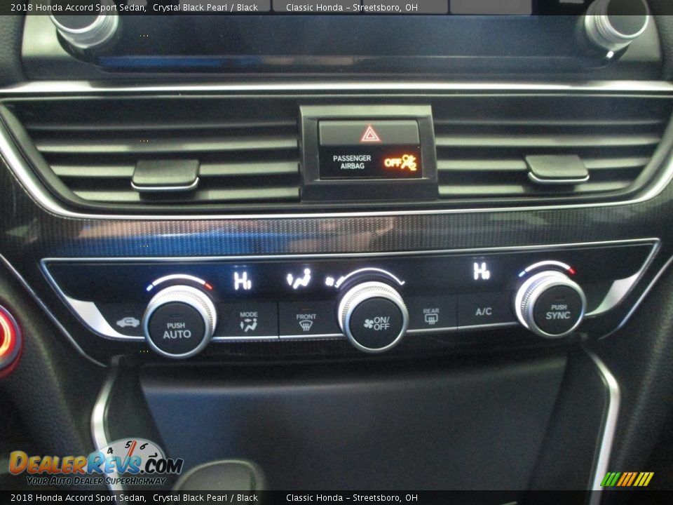 2018 Honda Accord Sport Sedan Crystal Black Pearl / Black Photo #34