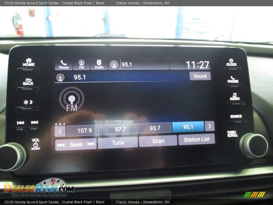 2018 Honda Accord Sport Sedan Crystal Black Pearl / Black Photo #35