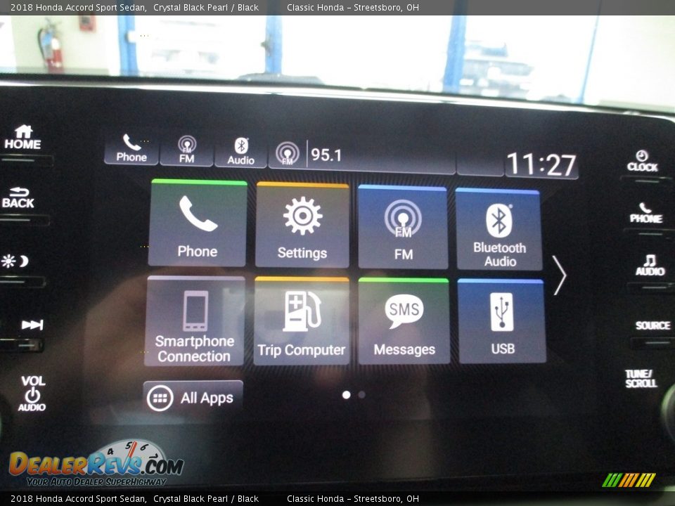 2018 Honda Accord Sport Sedan Crystal Black Pearl / Black Photo #36