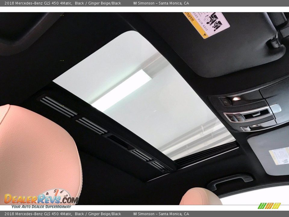 Sunroof of 2018 Mercedes-Benz GLS 450 4Matic Photo #25