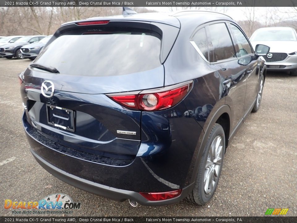 2021 Mazda CX-5 Grand Touring AWD Deep Crystal Blue Mica / Black Photo #2