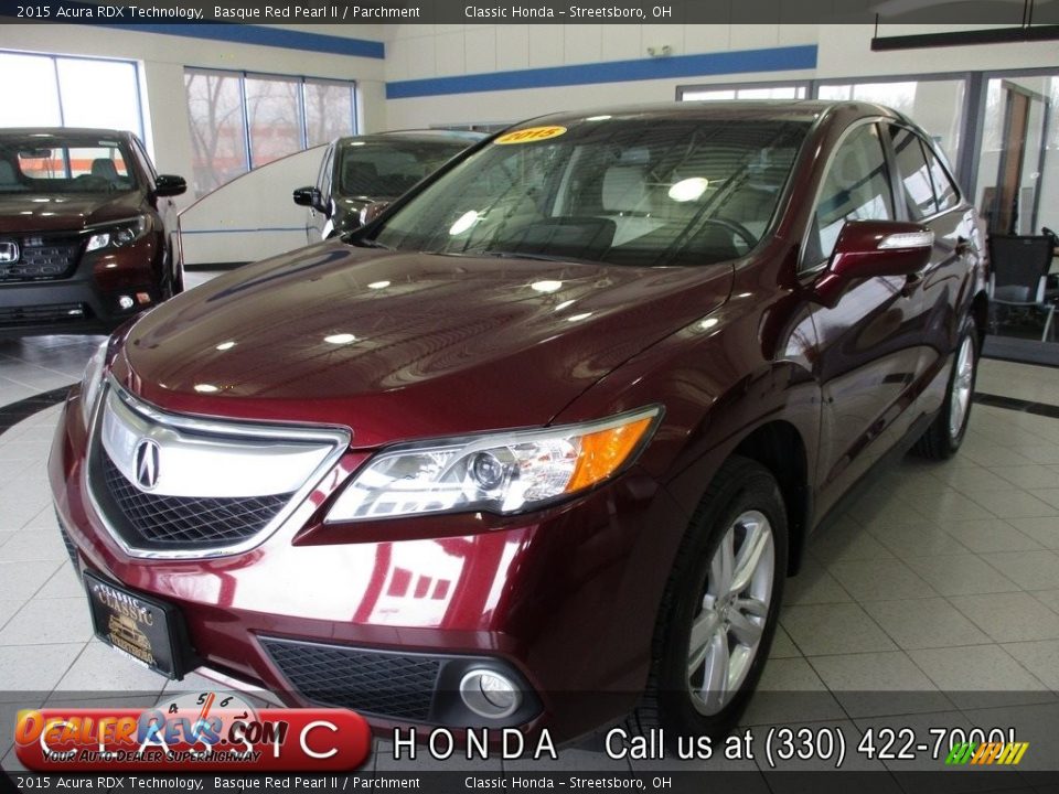 2015 Acura RDX Technology Basque Red Pearl II / Parchment Photo #1