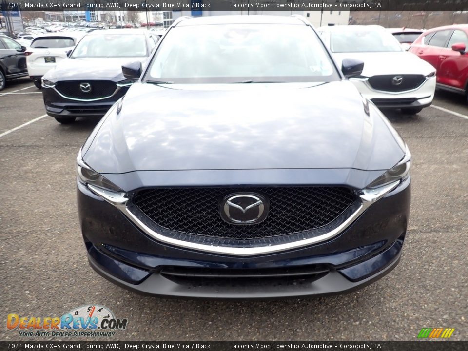 2021 Mazda CX-5 Grand Touring AWD Deep Crystal Blue Mica / Black Photo #4