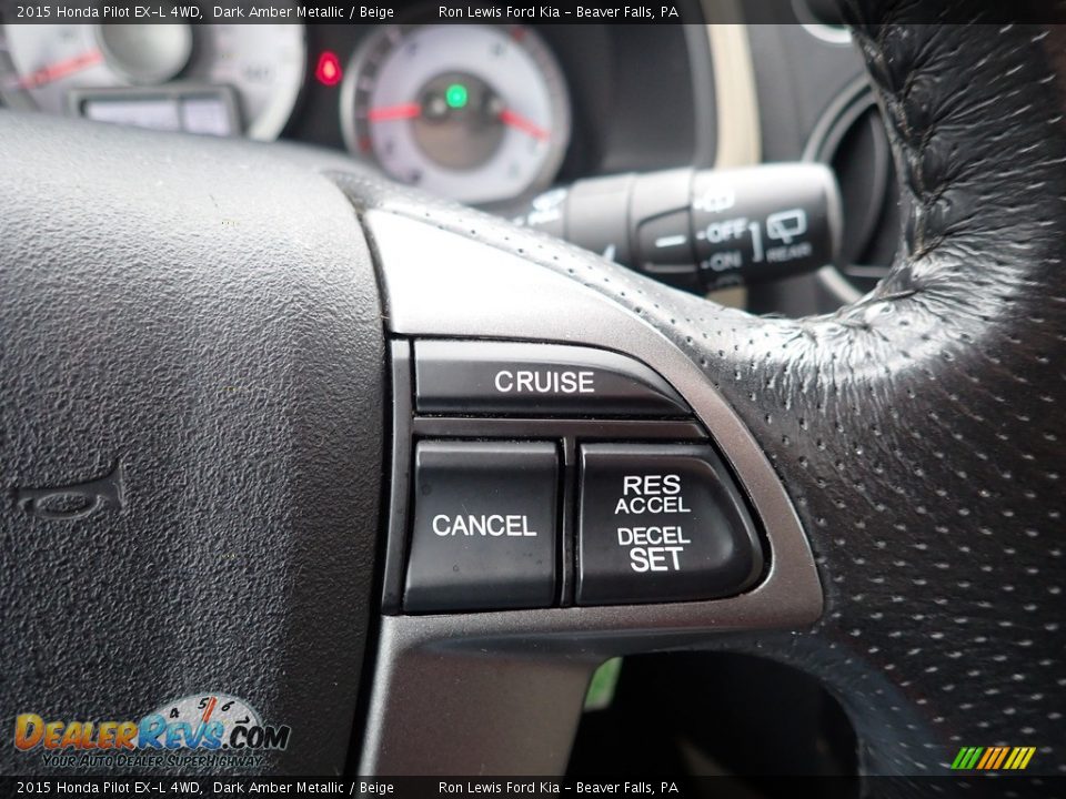 2015 Honda Pilot EX-L 4WD Steering Wheel Photo #22