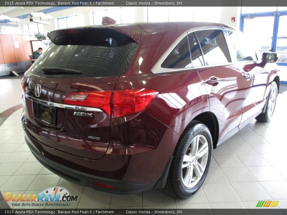 2015 Acura RDX Technology Basque Red Pearl II / Parchment Photo #7