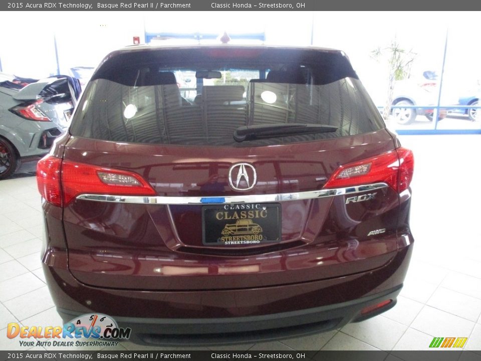 2015 Acura RDX Technology Basque Red Pearl II / Parchment Photo #8