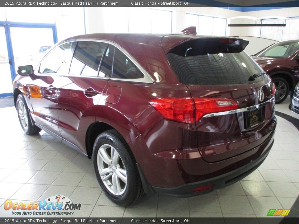 2015 Acura RDX Technology Basque Red Pearl II / Parchment Photo #9