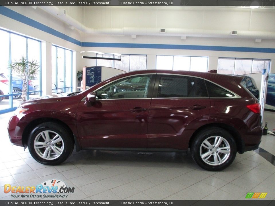 2015 Acura RDX Technology Basque Red Pearl II / Parchment Photo #10