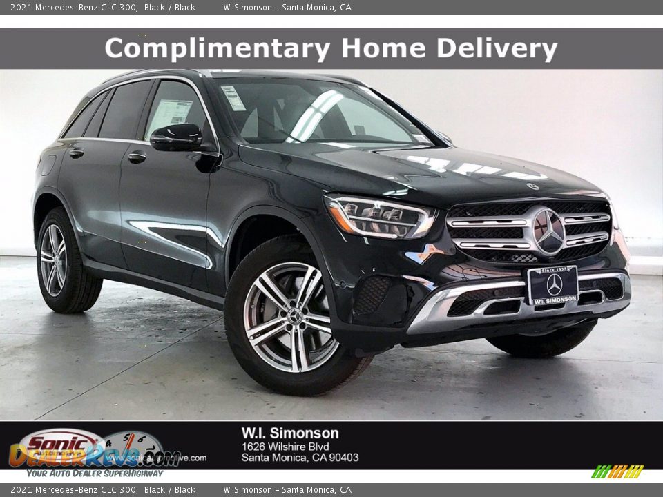 2021 Mercedes-Benz GLC 300 Black / Black Photo #1