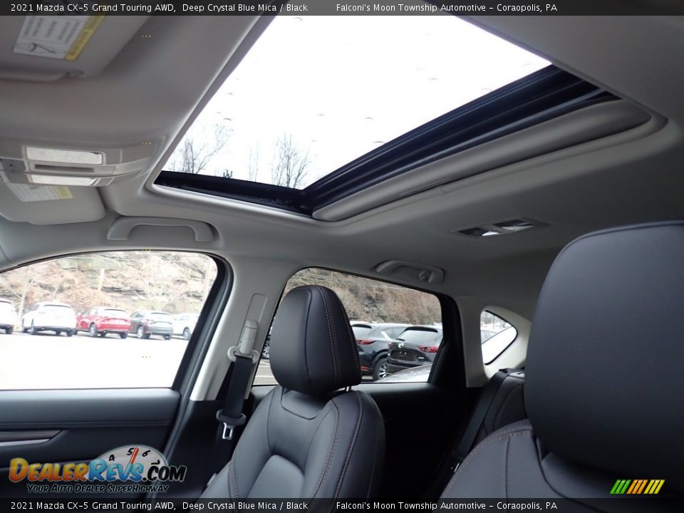 2021 Mazda CX-5 Grand Touring AWD Deep Crystal Blue Mica / Black Photo #13
