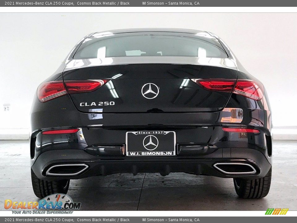 2021 Mercedes-Benz CLA 250 Coupe Cosmos Black Metallic / Black Photo #3