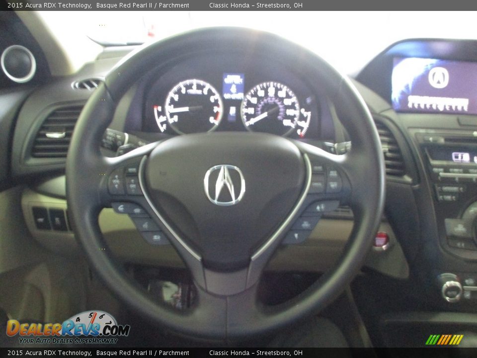 2015 Acura RDX Technology Basque Red Pearl II / Parchment Photo #30