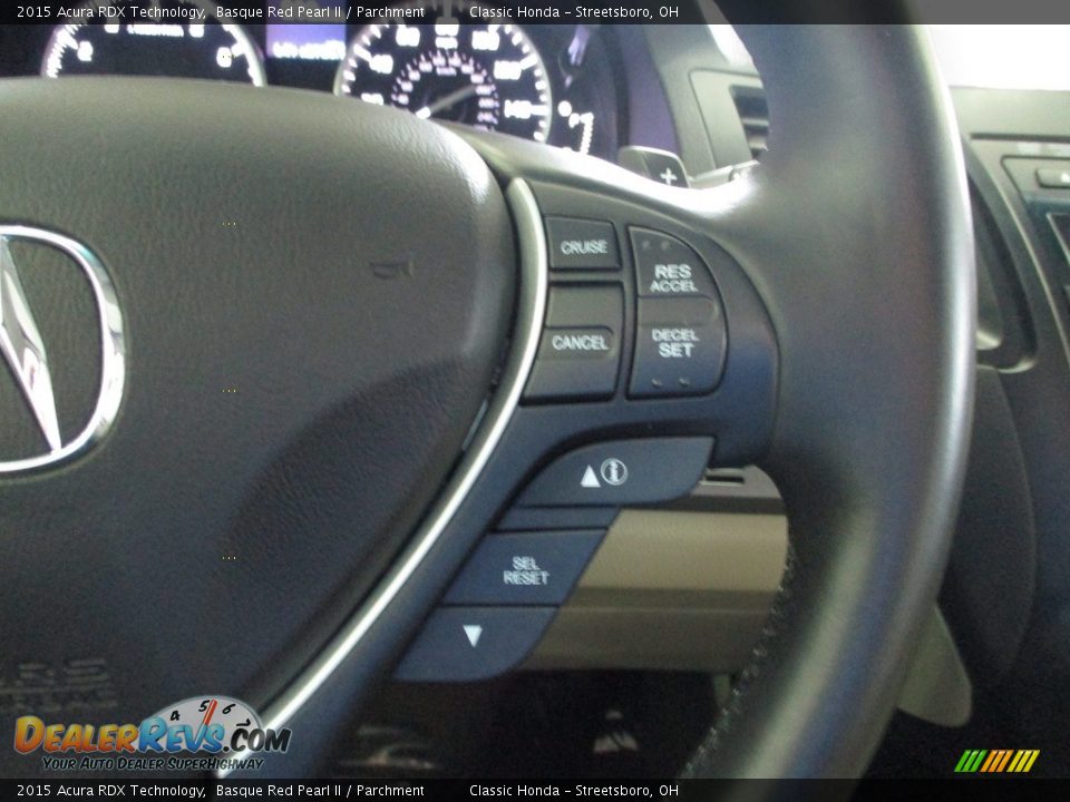 2015 Acura RDX Technology Basque Red Pearl II / Parchment Photo #32