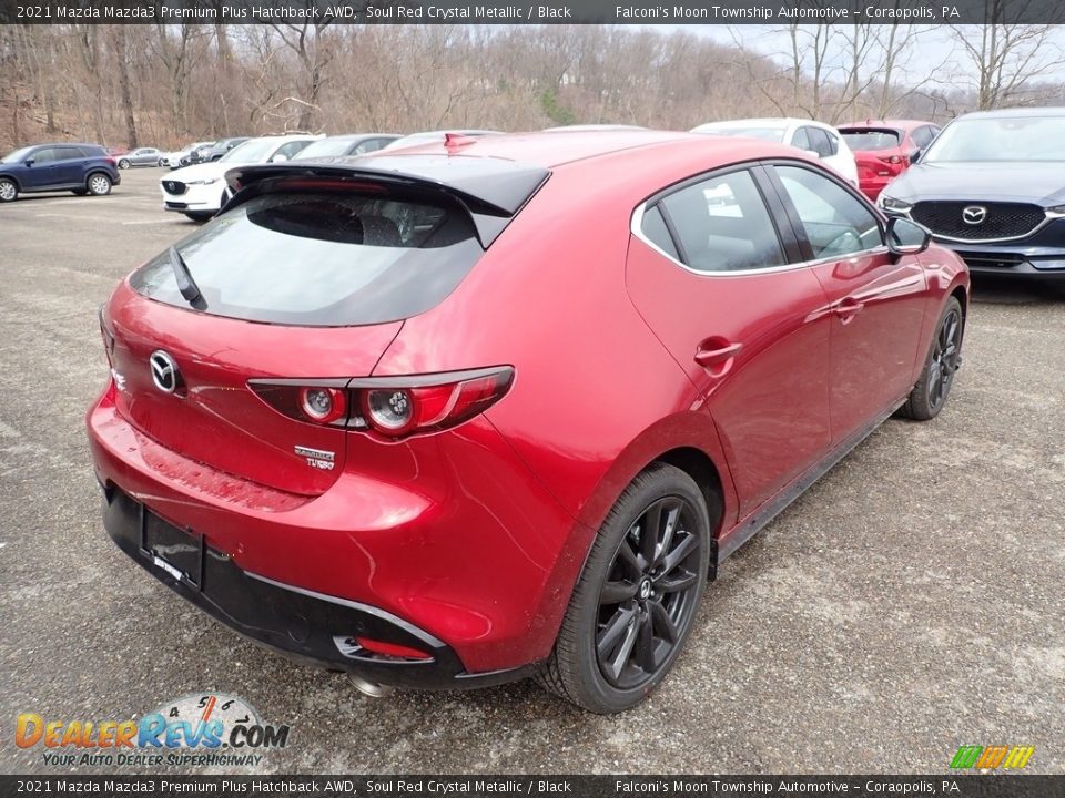 2021 Mazda Mazda3 Premium Plus Hatchback AWD Soul Red Crystal Metallic / Black Photo #2