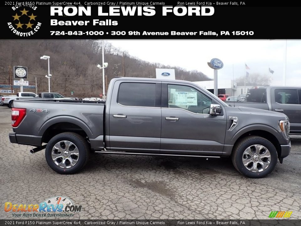 2021 Ford F150 Platinum SuperCrew 4x4 Carbonized Gray / Platinum Unique Carmelo Photo #1
