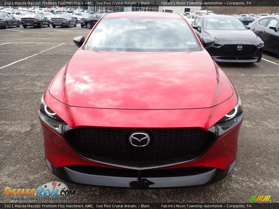 2021 Mazda Mazda3 Premium Plus Hatchback AWD Soul Red Crystal Metallic / Black Photo #4