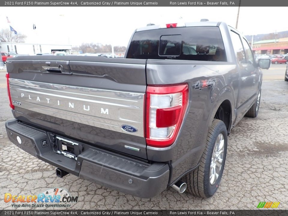 2021 Ford F150 Platinum SuperCrew 4x4 Carbonized Gray / Platinum Unique Carmelo Photo #2