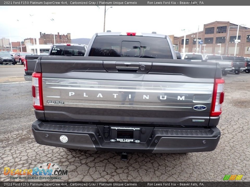 2021 Ford F150 Platinum SuperCrew 4x4 Carbonized Gray / Platinum Unique Carmelo Photo #3