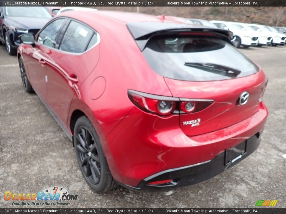 2021 Mazda Mazda3 Premium Plus Hatchback AWD Soul Red Crystal Metallic / Black Photo #6