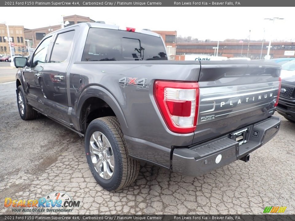 2021 Ford F150 Platinum SuperCrew 4x4 Carbonized Gray / Platinum Unique Carmelo Photo #4