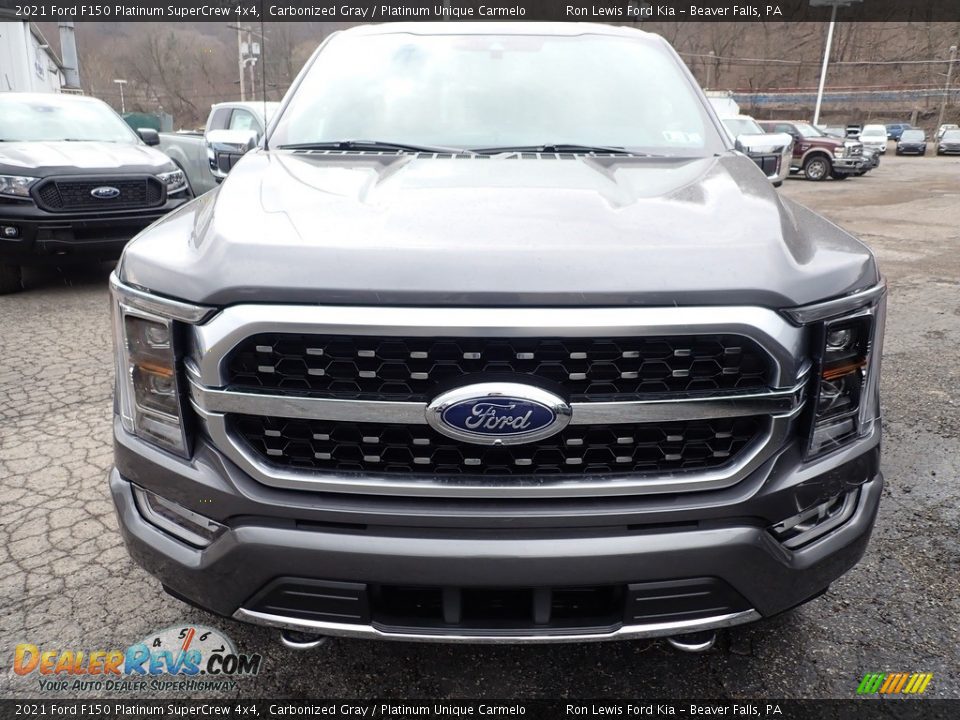 2021 Ford F150 Platinum SuperCrew 4x4 Carbonized Gray / Platinum Unique Carmelo Photo #7