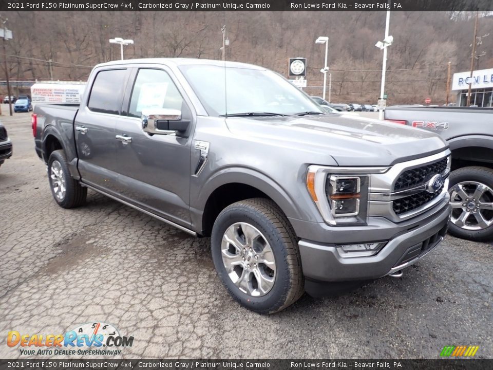 2021 Ford F150 Platinum SuperCrew 4x4 Carbonized Gray / Platinum Unique Carmelo Photo #8