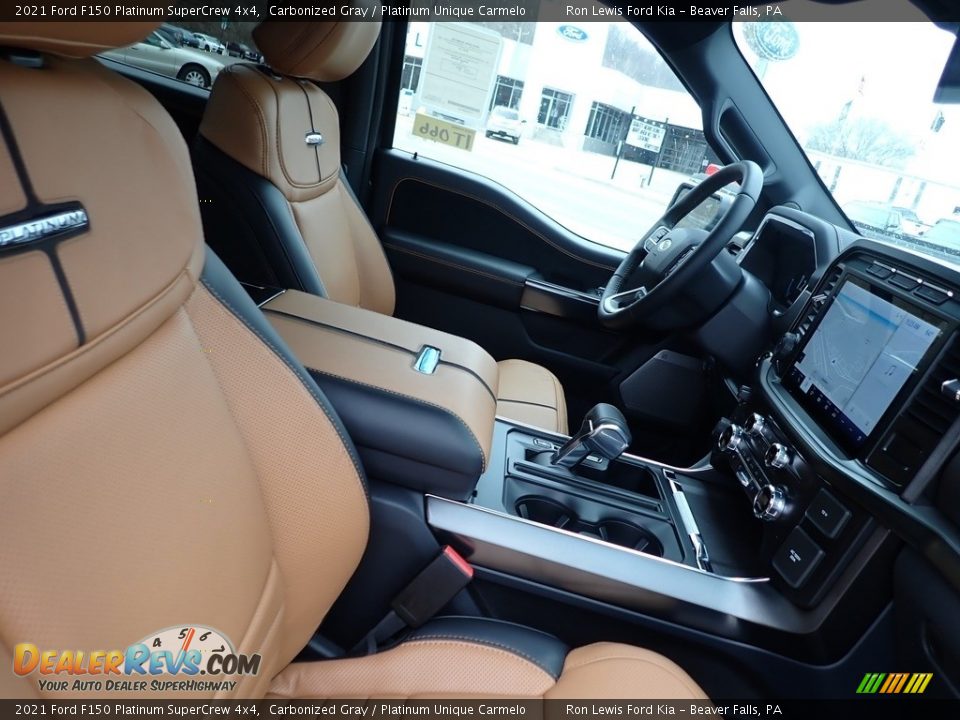 Front Seat of 2021 Ford F150 Platinum SuperCrew 4x4 Photo #10