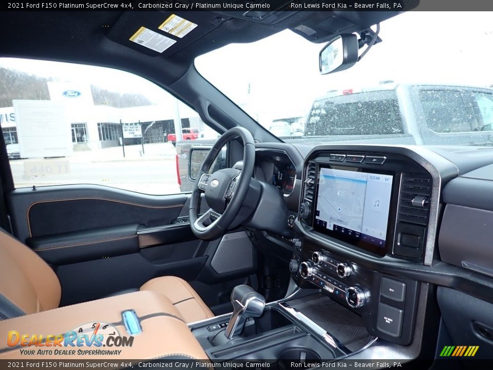 2021 Ford F150 Platinum SuperCrew 4x4 Carbonized Gray / Platinum Unique Carmelo Photo #11