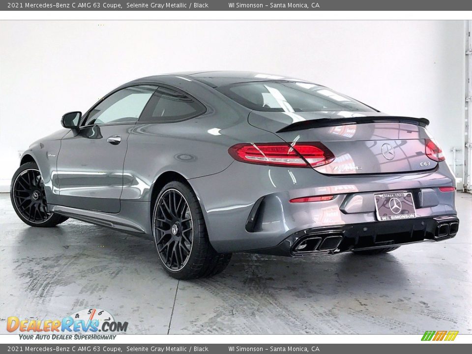 2021 Mercedes-Benz C AMG 63 Coupe Selenite Gray Metallic / Black Photo #2