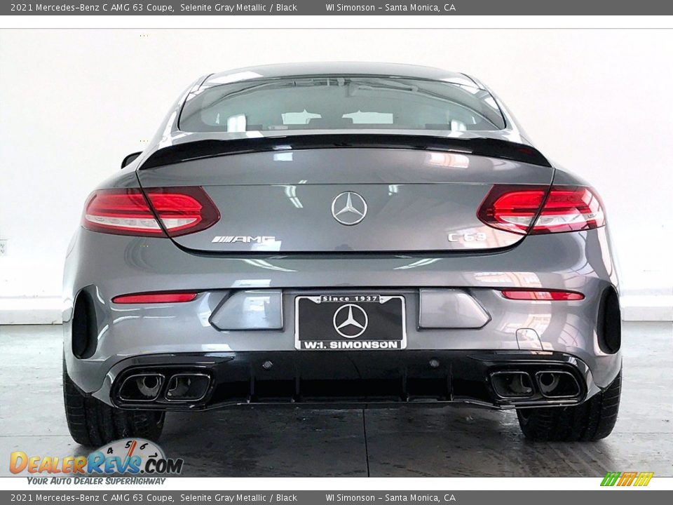 2021 Mercedes-Benz C AMG 63 Coupe Selenite Gray Metallic / Black Photo #3