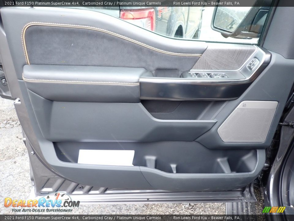 Door Panel of 2021 Ford F150 Platinum SuperCrew 4x4 Photo #13